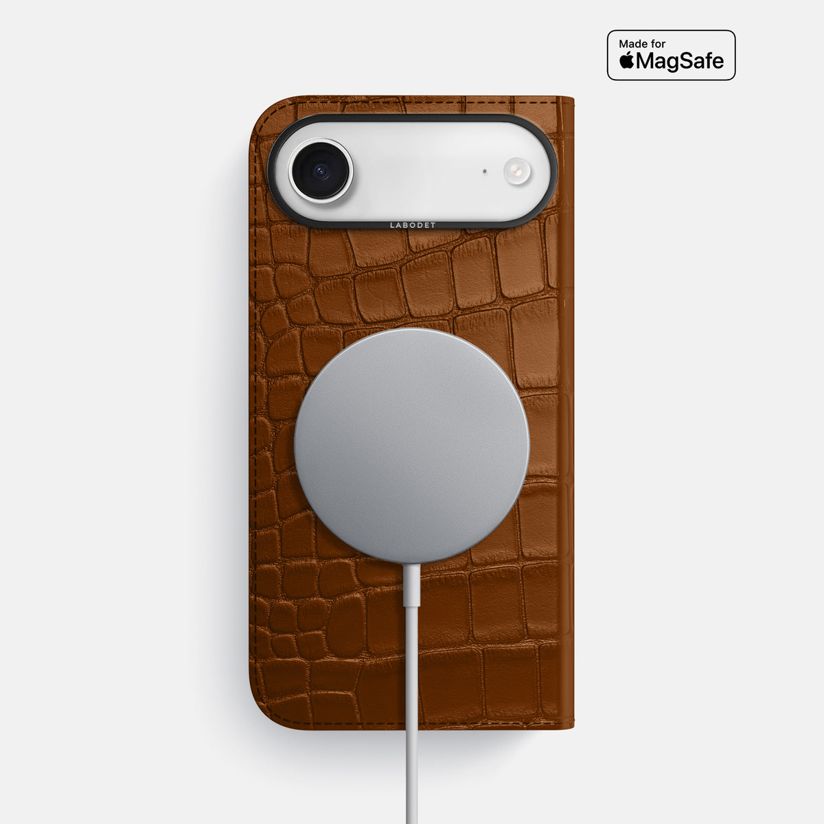 Folio Case For iPhone 17 Air In Alligator -3 | Honey-Black