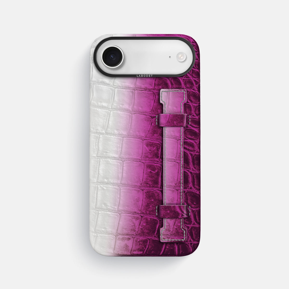 Handle Case For iPhone 17 Air In Himalayan Crocodile -1 | Fuchsia-Black