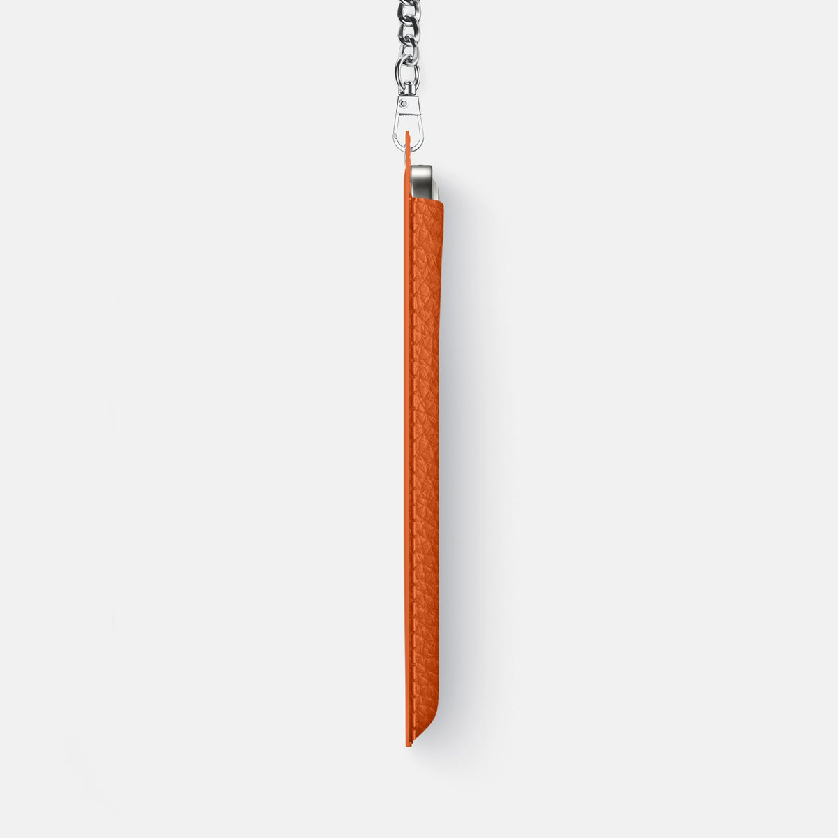 Crossbody Bag For iPhone 18 Pro Max In Calf -4 | Orange-Steel