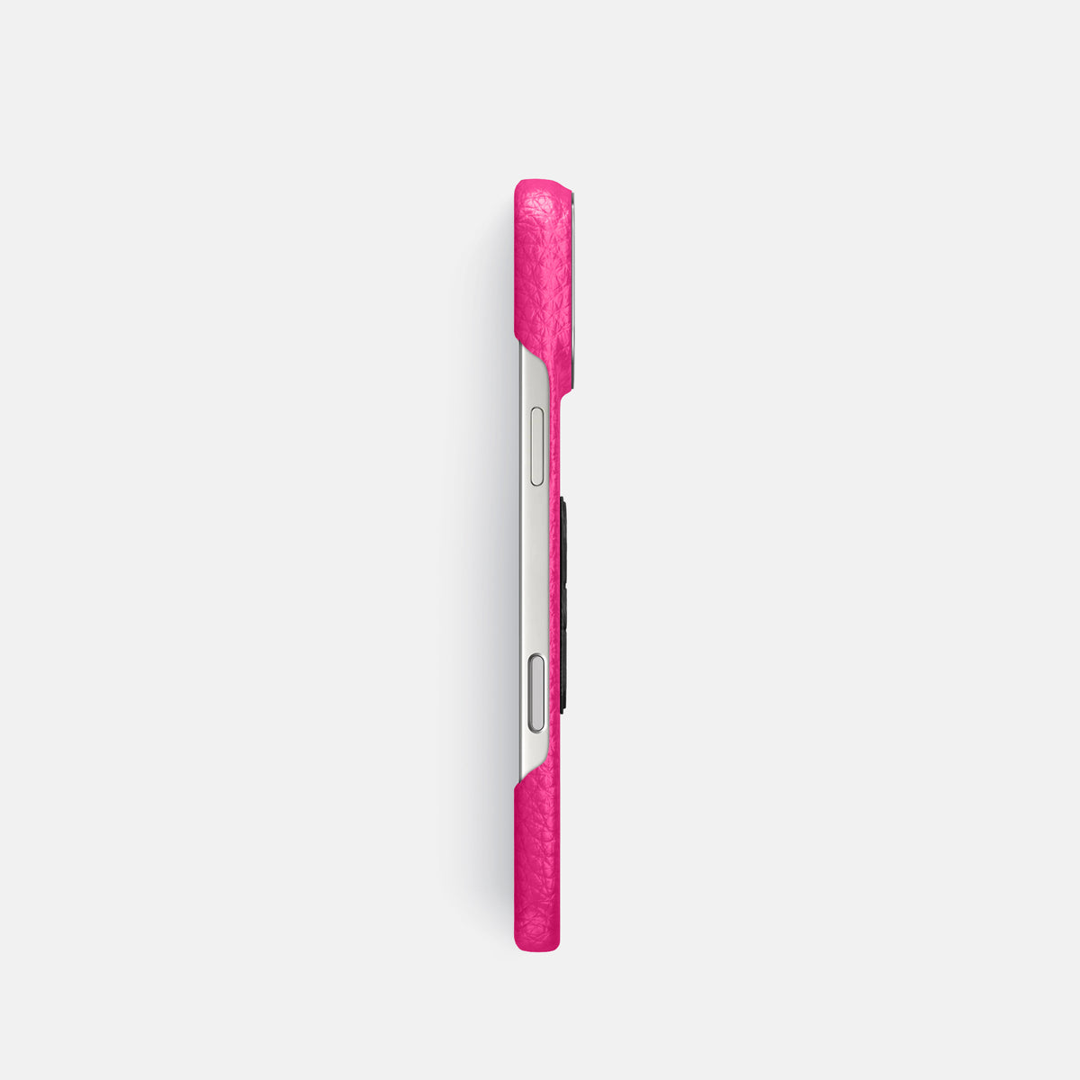 Classic Case With Carbon Skull For iPhone 17 Pro In Calf -3 | Magenta-Steel