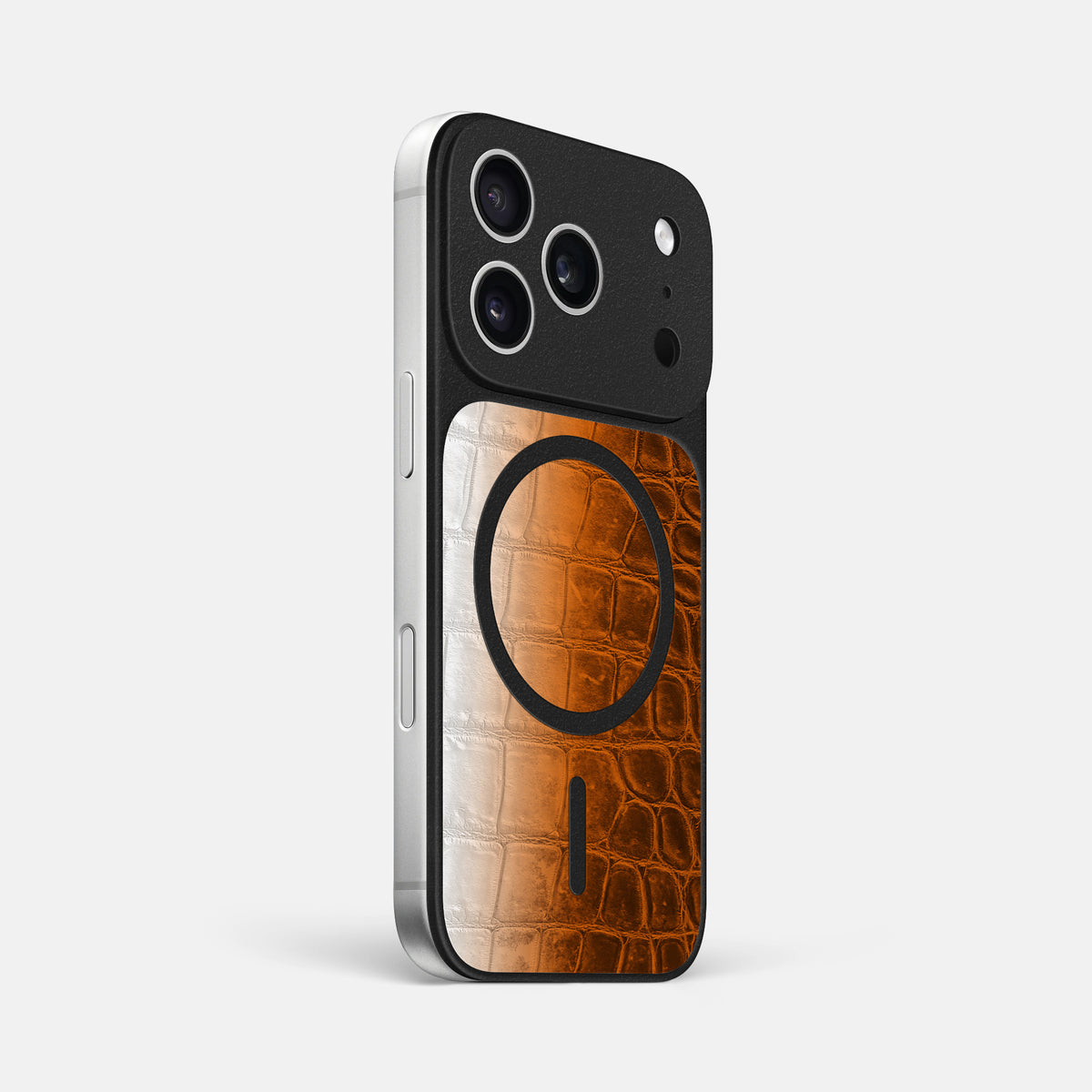 MagSafe Mask For iPhone 17 Pro Max In Himalayan Crocodile -2 | Orange
