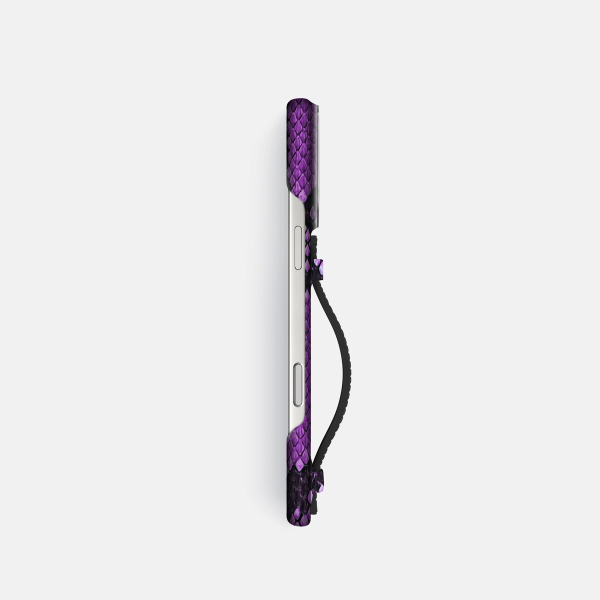 Center Handle For iPhone 17 Pro In Deluxe Python -2 | Purple-Steel