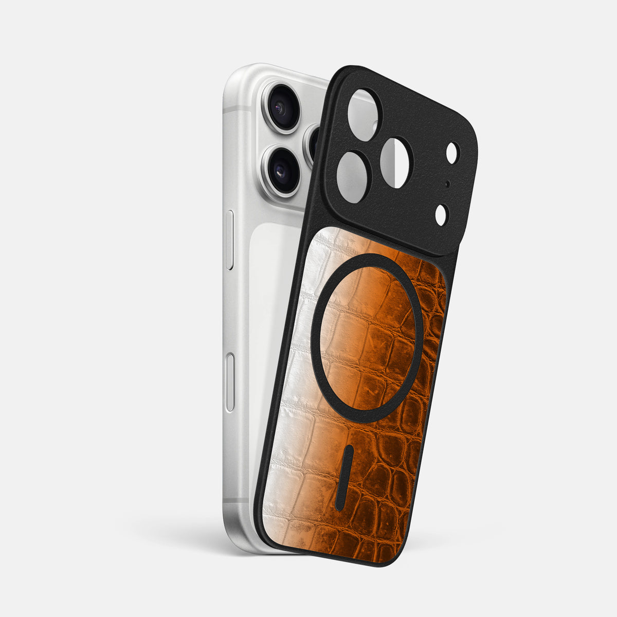 MagSafe Mask For iPhone 17 Pro Max In Himalayan Crocodile -1 | Orange