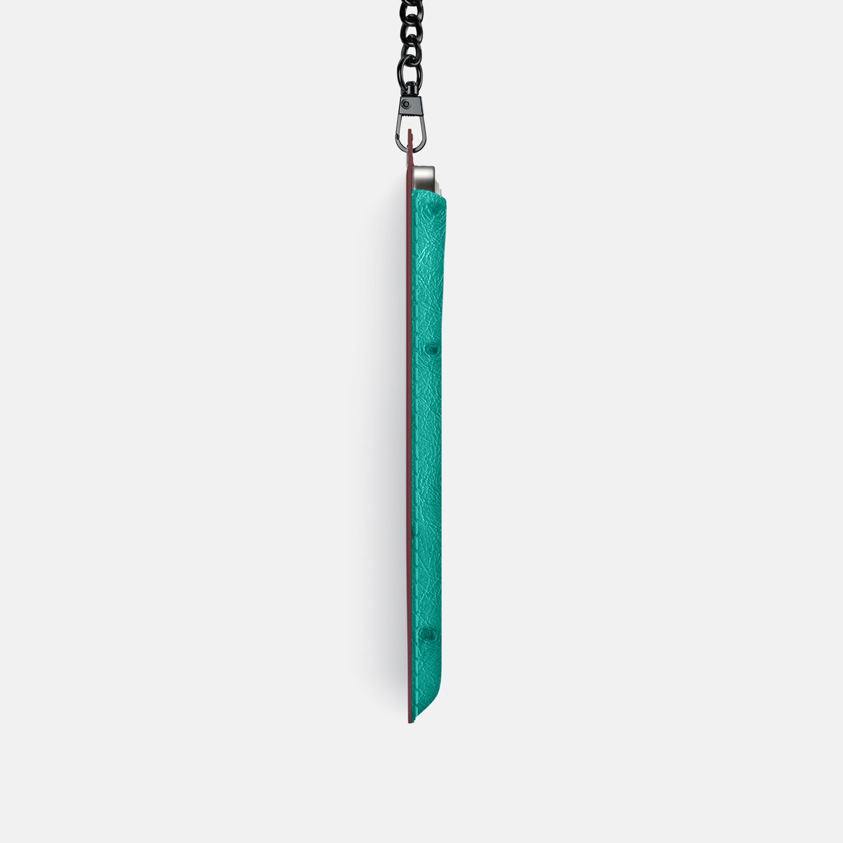 Crossbody Bag For iPhone 17 Pro In Ostrich -4 | Turquoise-Black