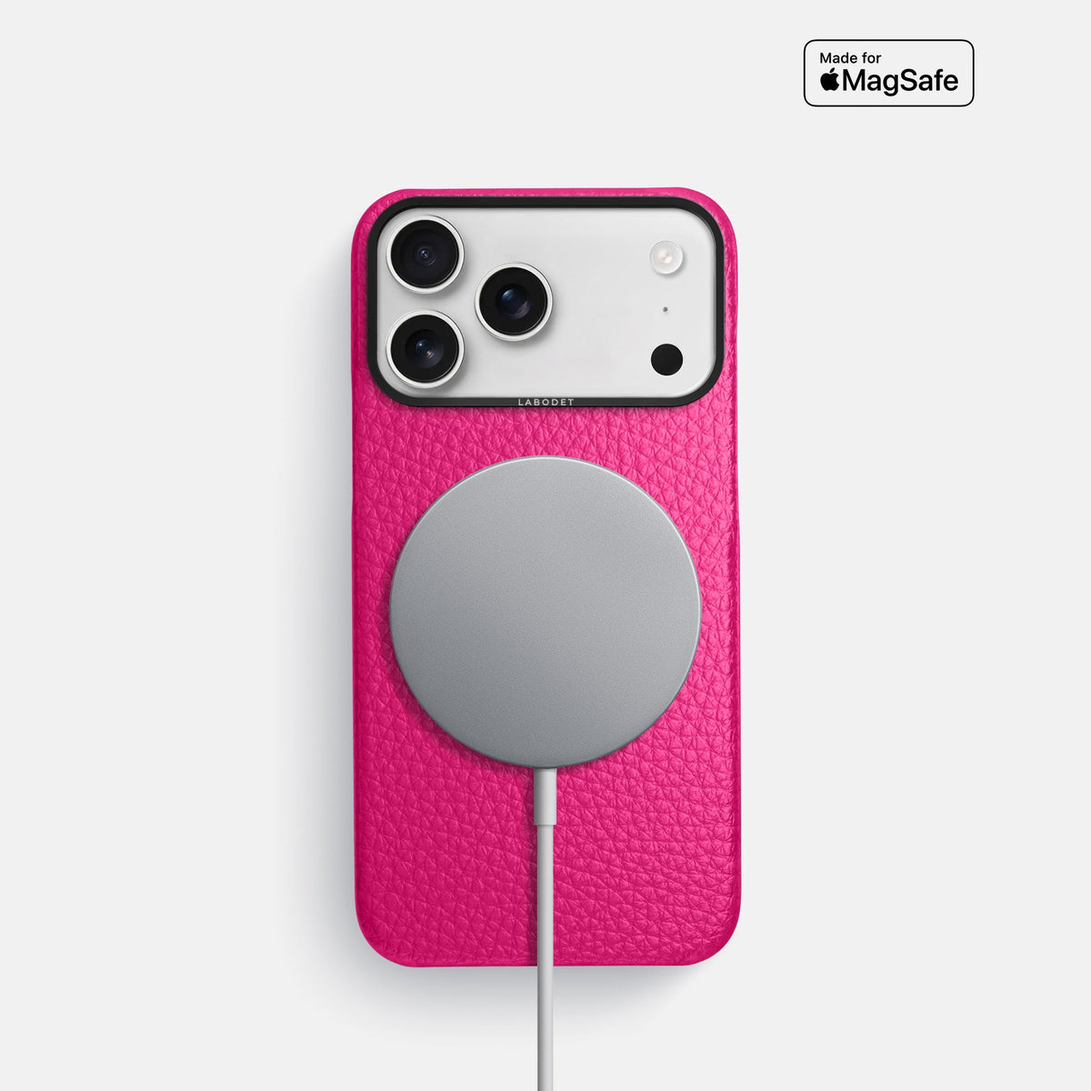 Classic Case For iPhone 18 Pro In Calf -5 | Magenta-Black