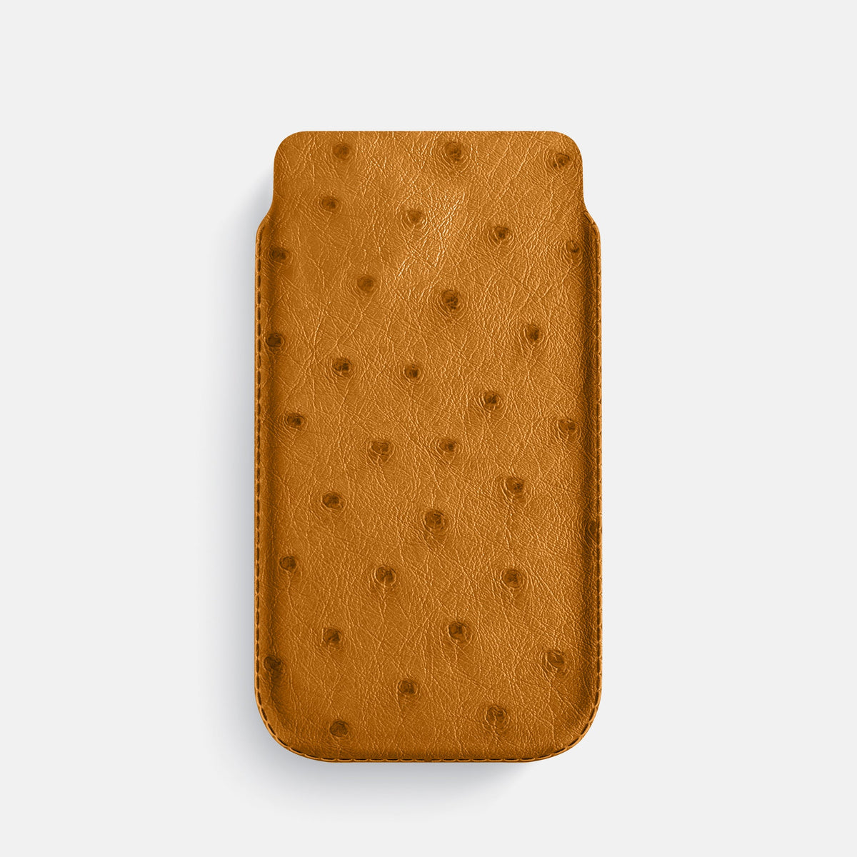 Pouch Case For iPhone 18 Pro In Ostrich -1 | Chestnut