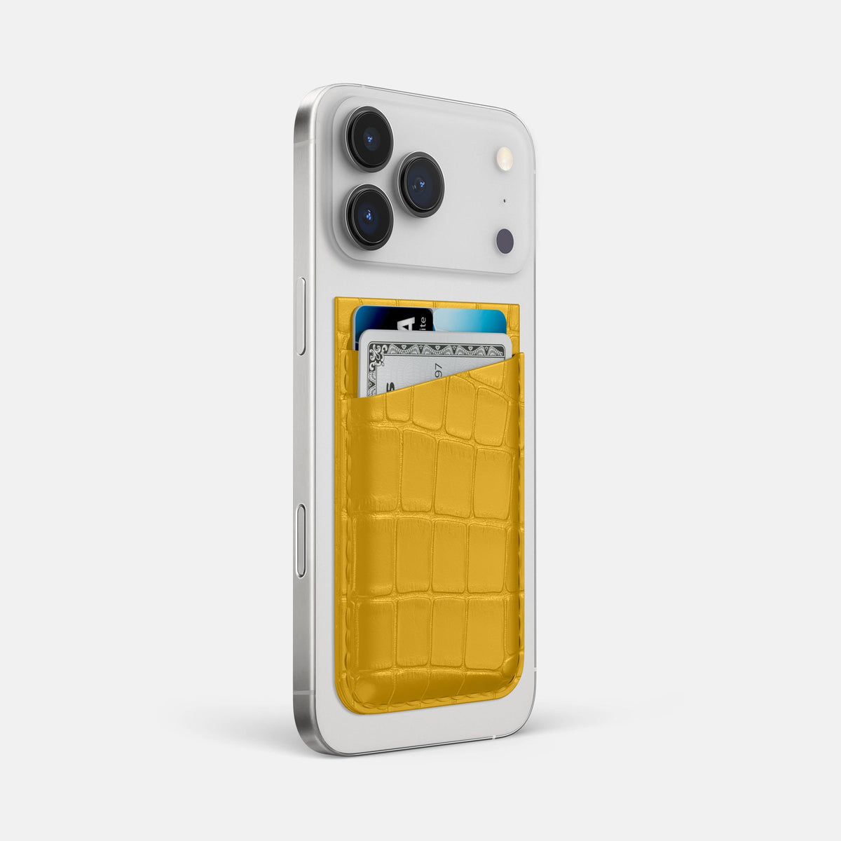 MagSafe Wallet For iPhone 18 Pro Max In Alligator -2 | Yellow