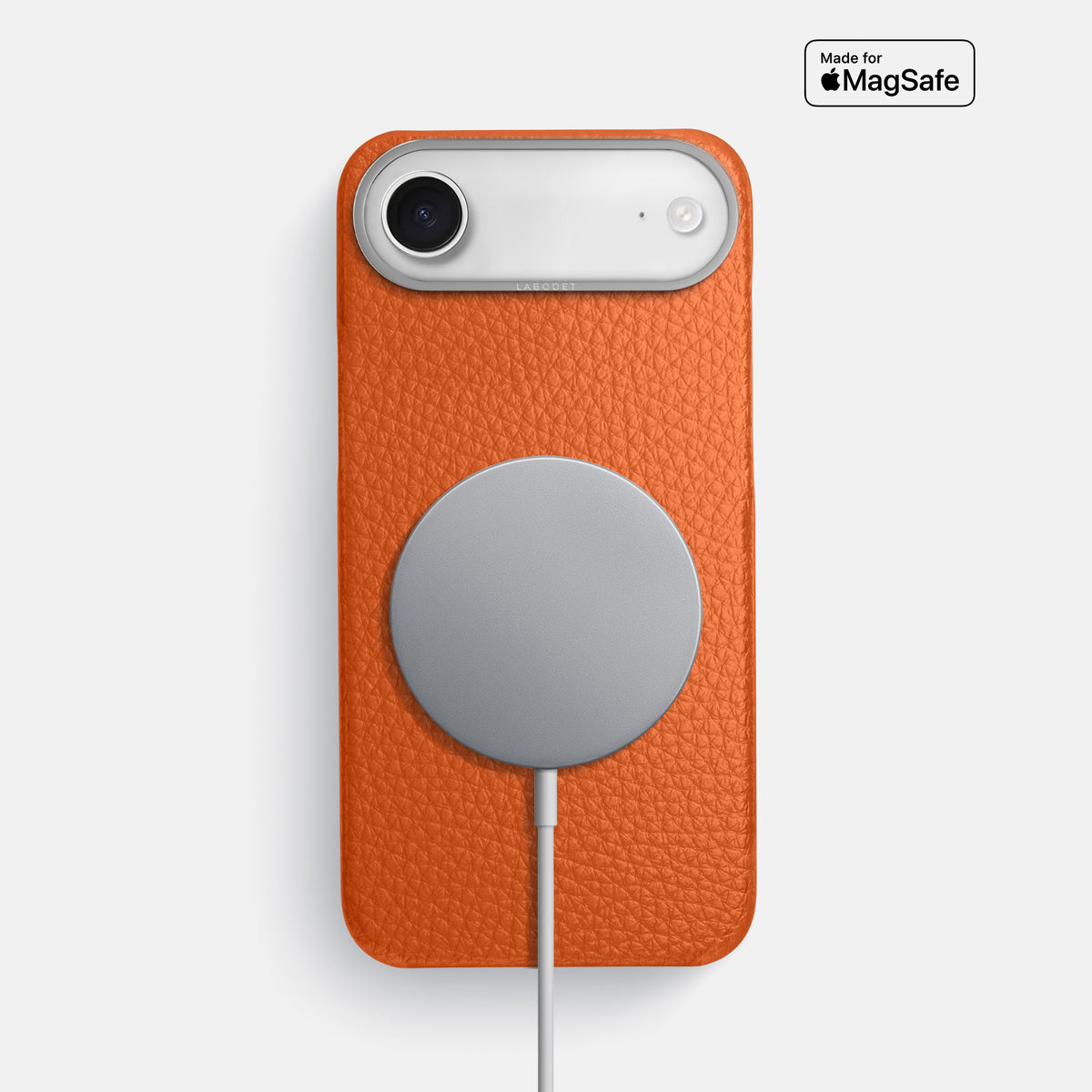 Classic Case For iPhone 17 Air In Calf -5 | Orange-Steel