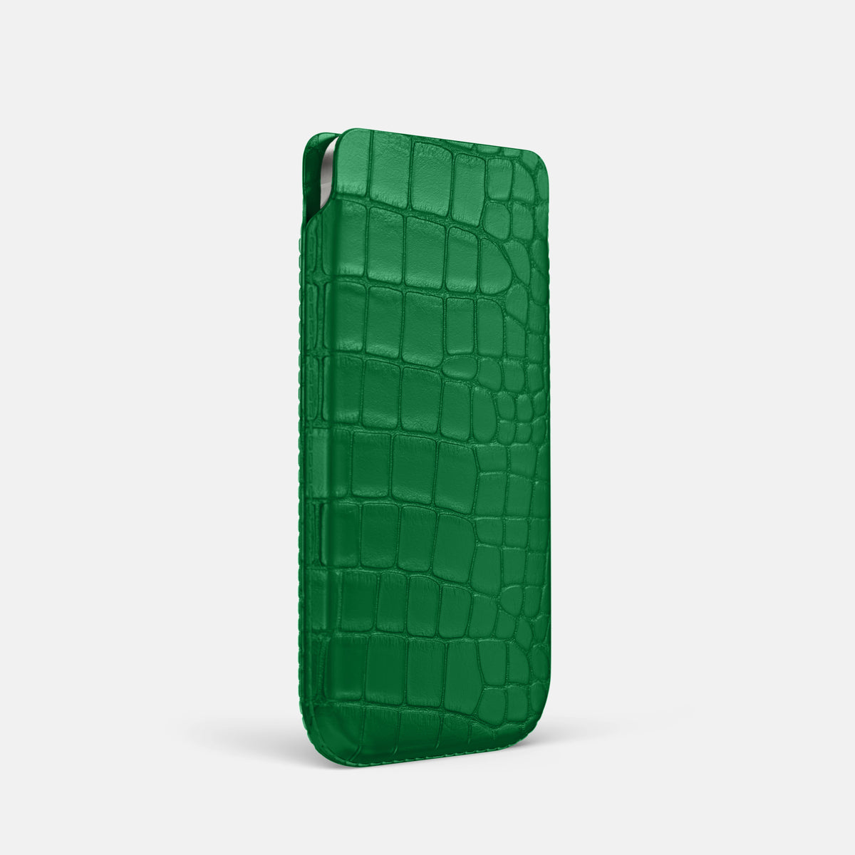 Pouch Case For iPhone 17 Pro In Alligator -2 | Forest-Green
