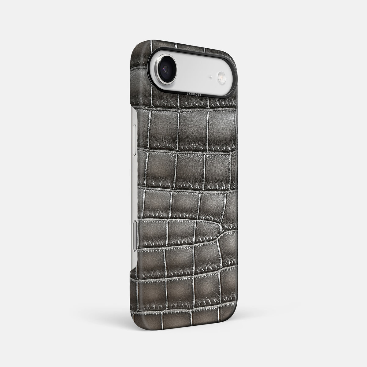 Classic Case For iPhone 17 Air In Patina Alligator -2 | Grey-Black