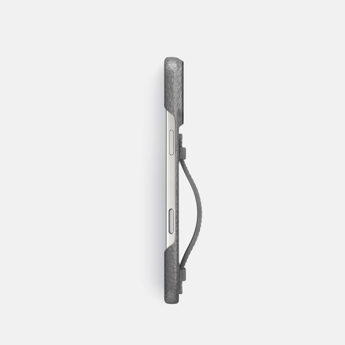 Center Handle For iPhone 17 Pro In Calf -2 | Souris-Black