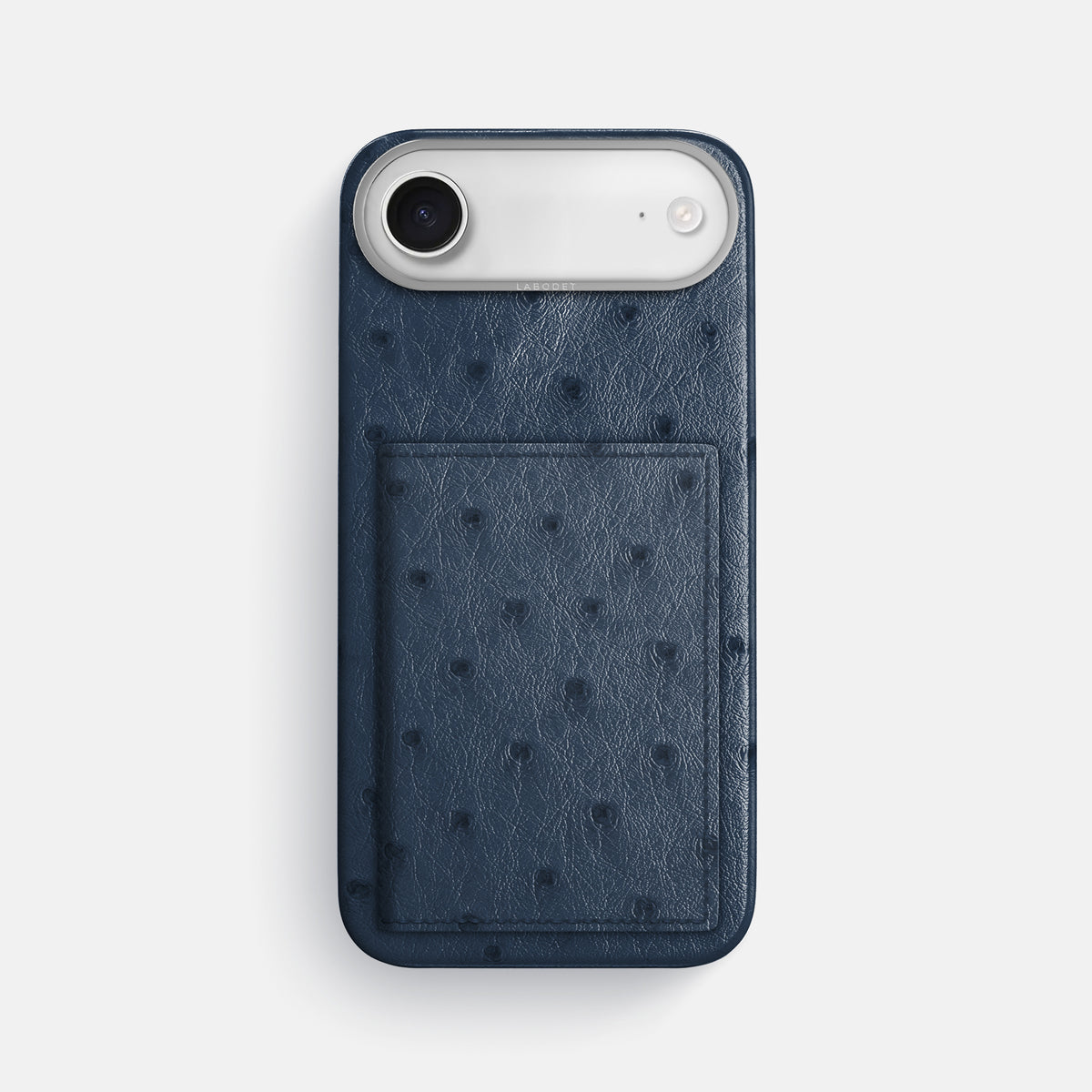 Bi-Fold Case For iPhone 17 Air In Ostrich -1 | Navy-Blue-Steel