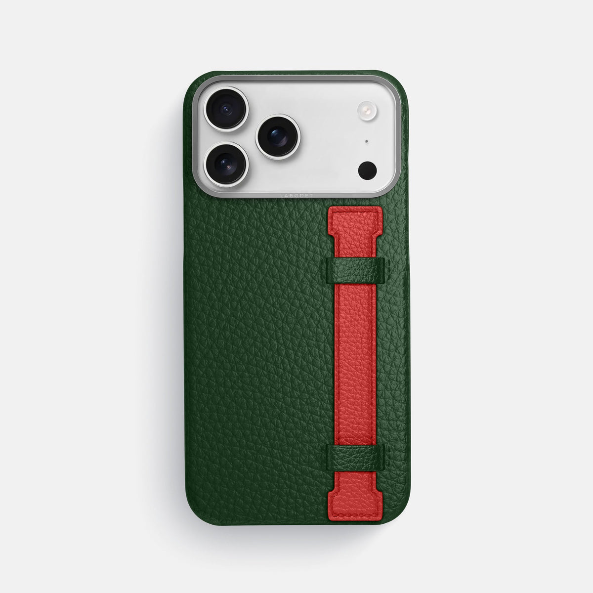 Handle Case Coloré For iPhone 18 Pro Max In Calf -1 | Dark-Green-Steel