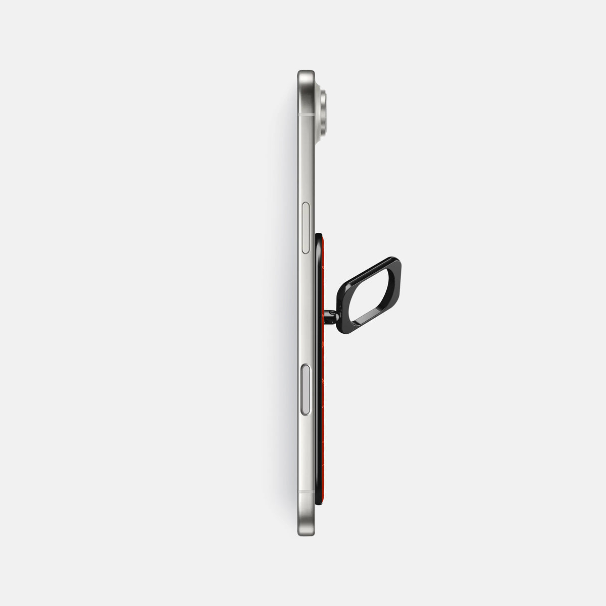 MagSafe Ring For iPhone 17 Air In Shiny Alligator -3 | Orange-Black