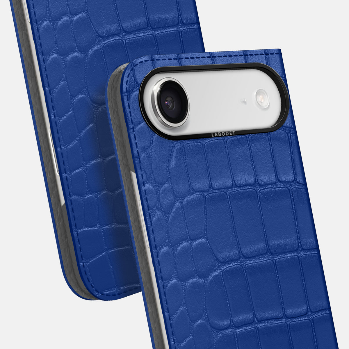Folio Case For iPhone 17 Air In Alligator -5 | Royal-Blue-Black