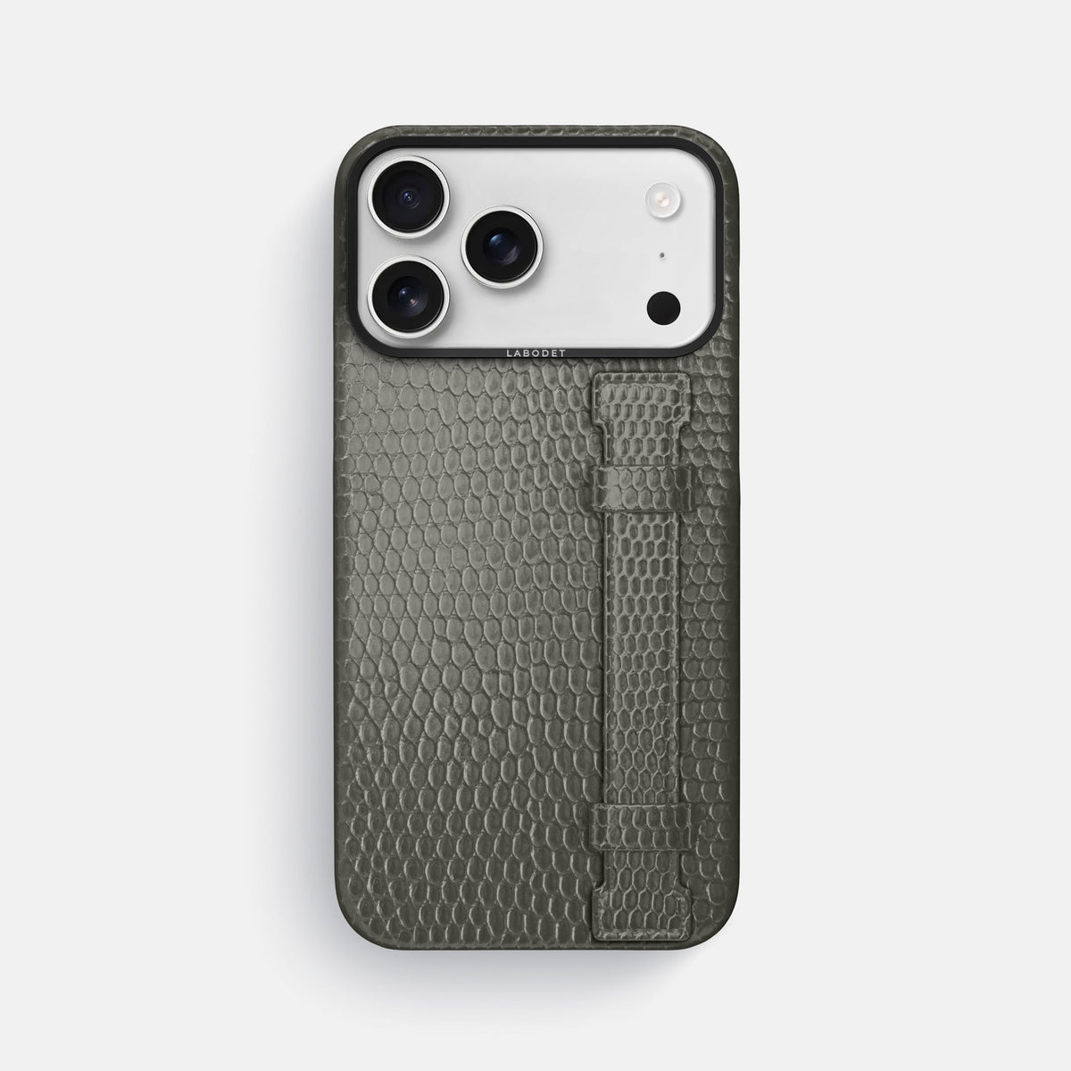 Handle Case For iPhone 18 Pro Max In Lizard -1 | Grey-Black
