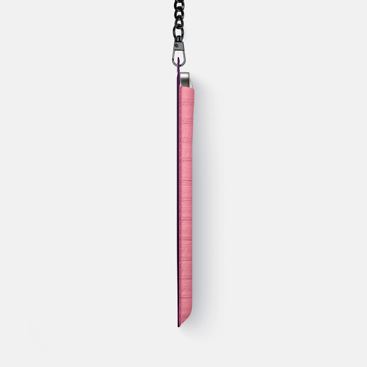 Crossbody Bag For iPhone 18 Pro Max In Python -4 | Pink-Black