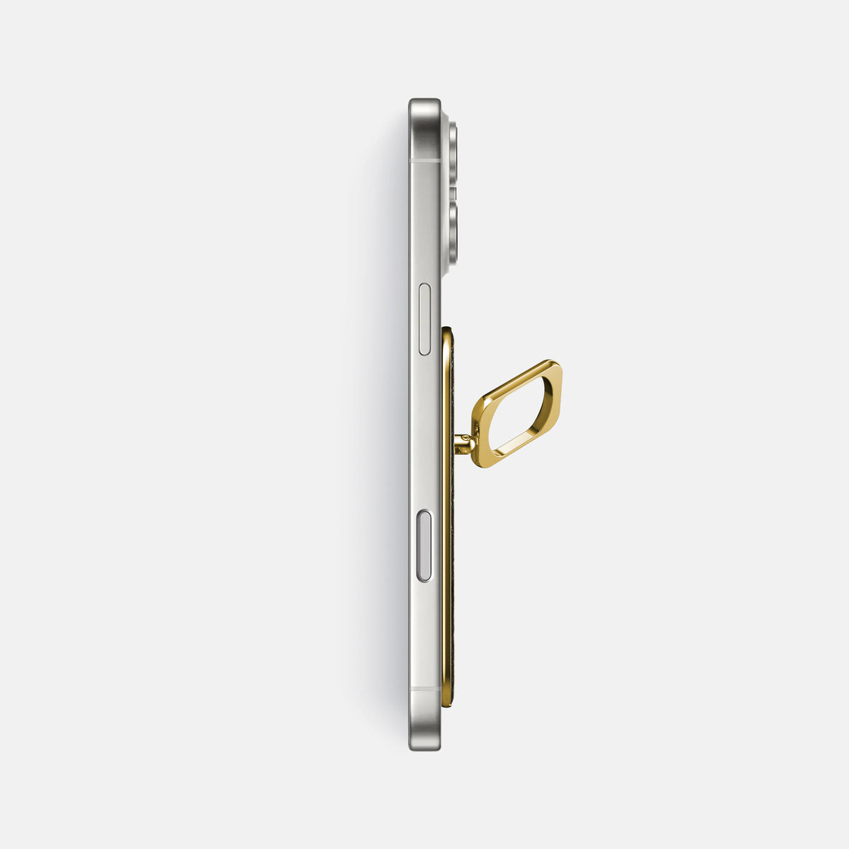 MagSafe Ring For iPhone 17 Pro Max In Ostrich -3 | Black-Gold