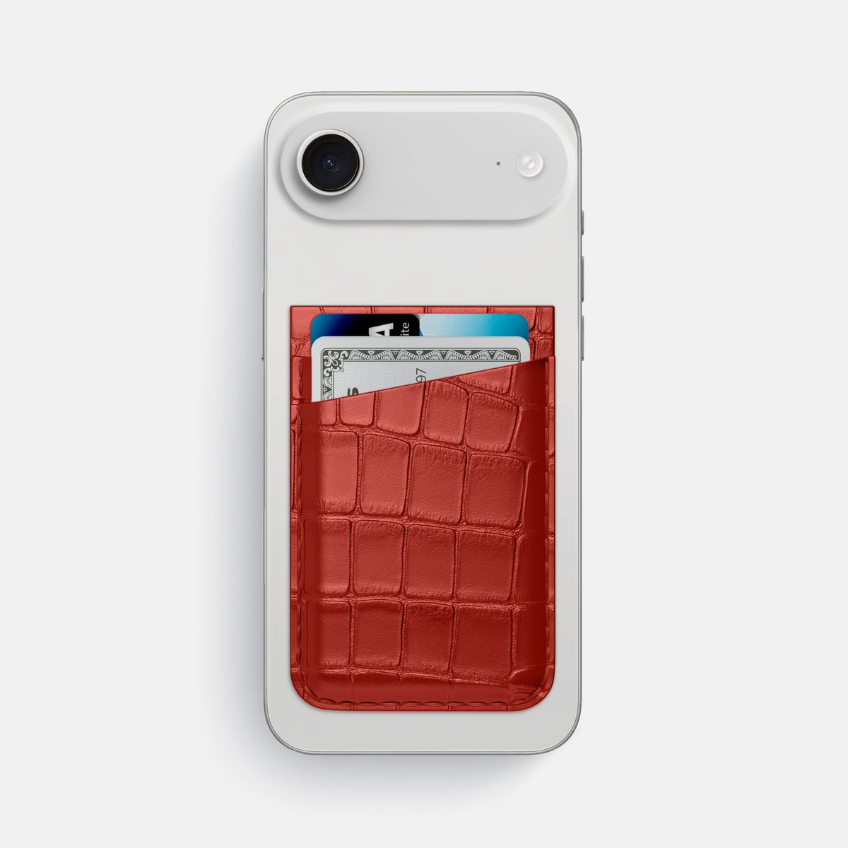 MagSafe Wallet For iPhone 17 Air In Alligator -1 | Red