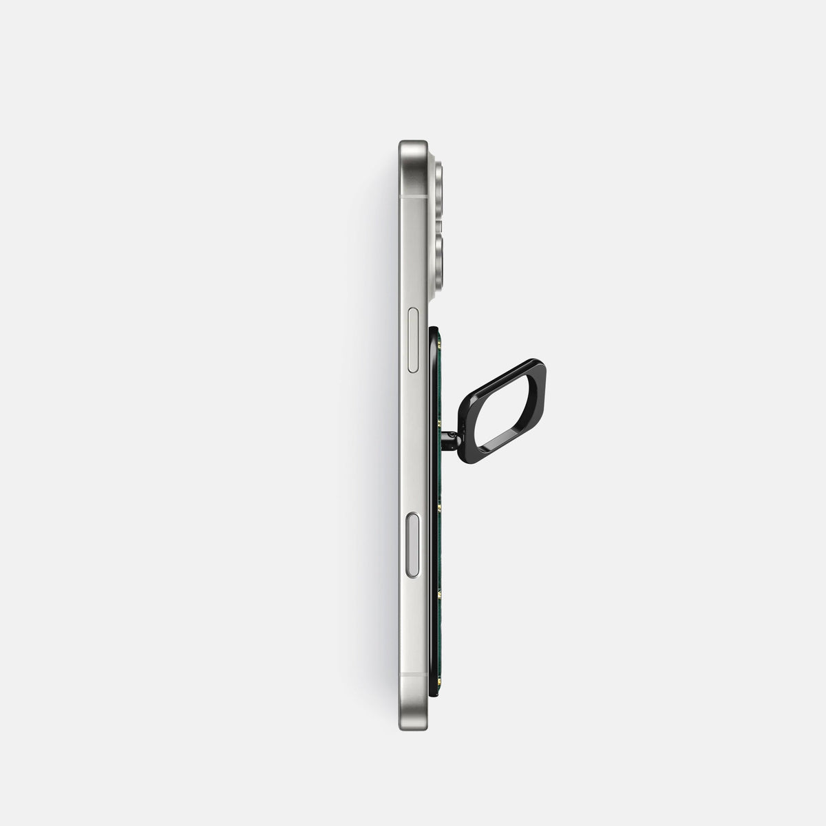 MagSafe Ring For iPhone 18 Pro In Patina Alligator -3 | Cambridge-Black