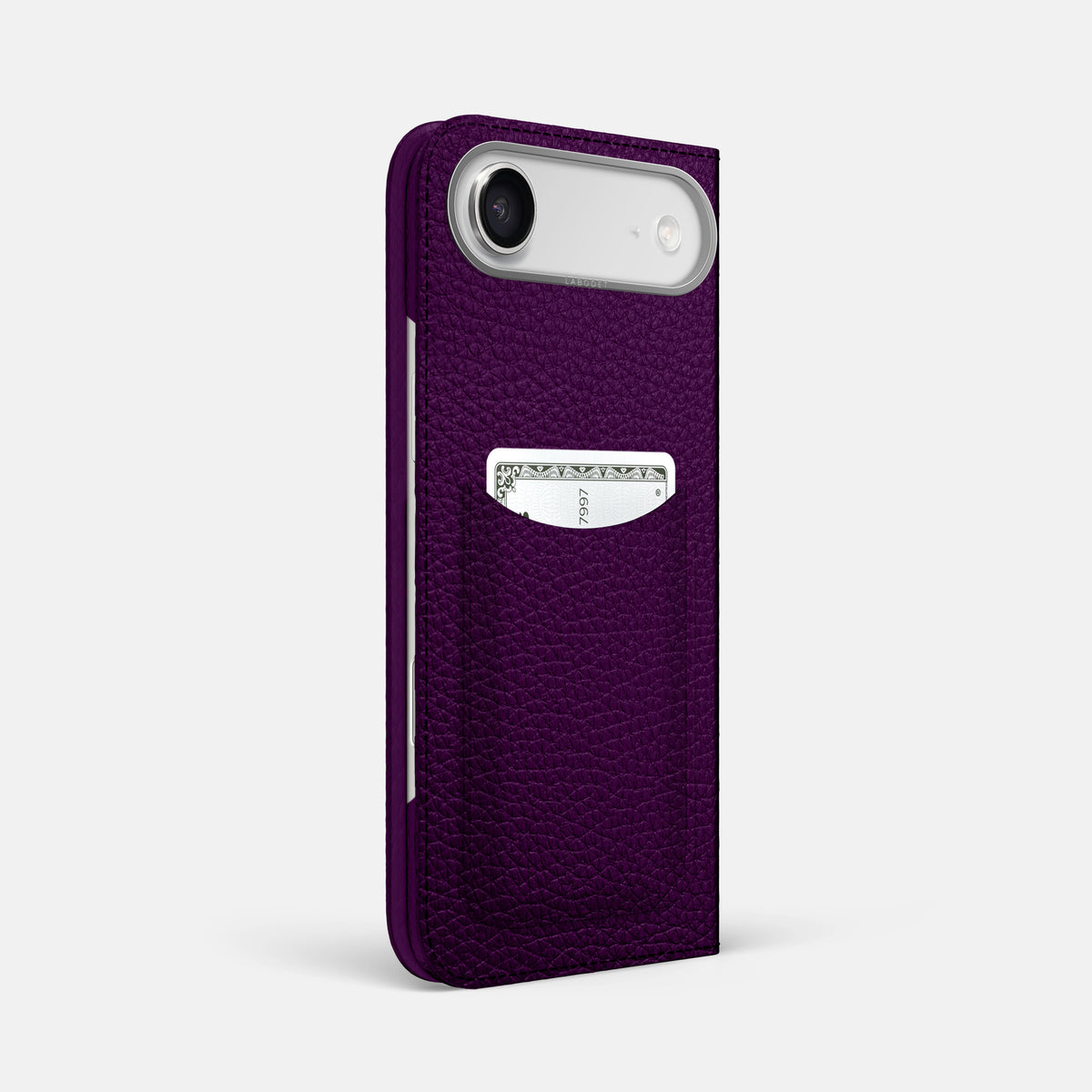 Folio Case with Card For iPhone 17 Air In Calf -1 | Violet-Steel
