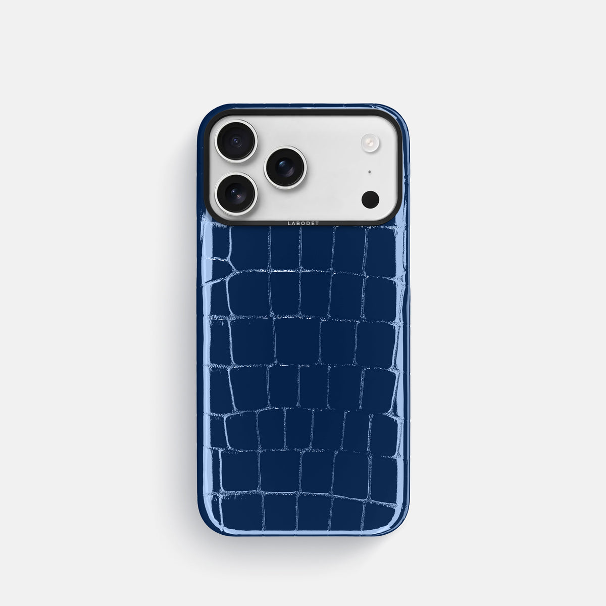 Classic Case For iPhone 17 Pro In Shiny Alligator -1 | Mediterranean-Black