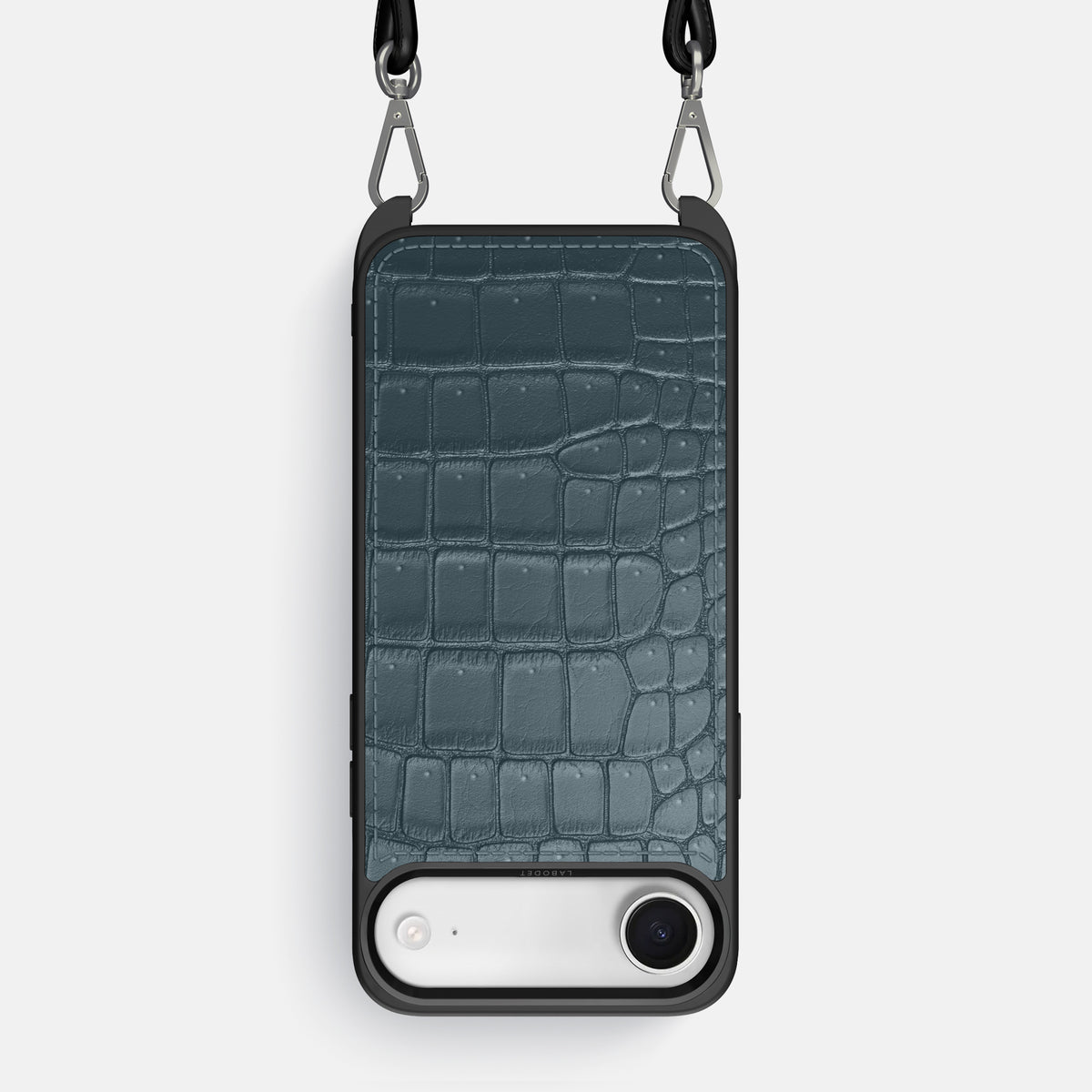 Crossbody Sport Case For iPhone 17 Air In Porosus Crocodile -1 | Denim