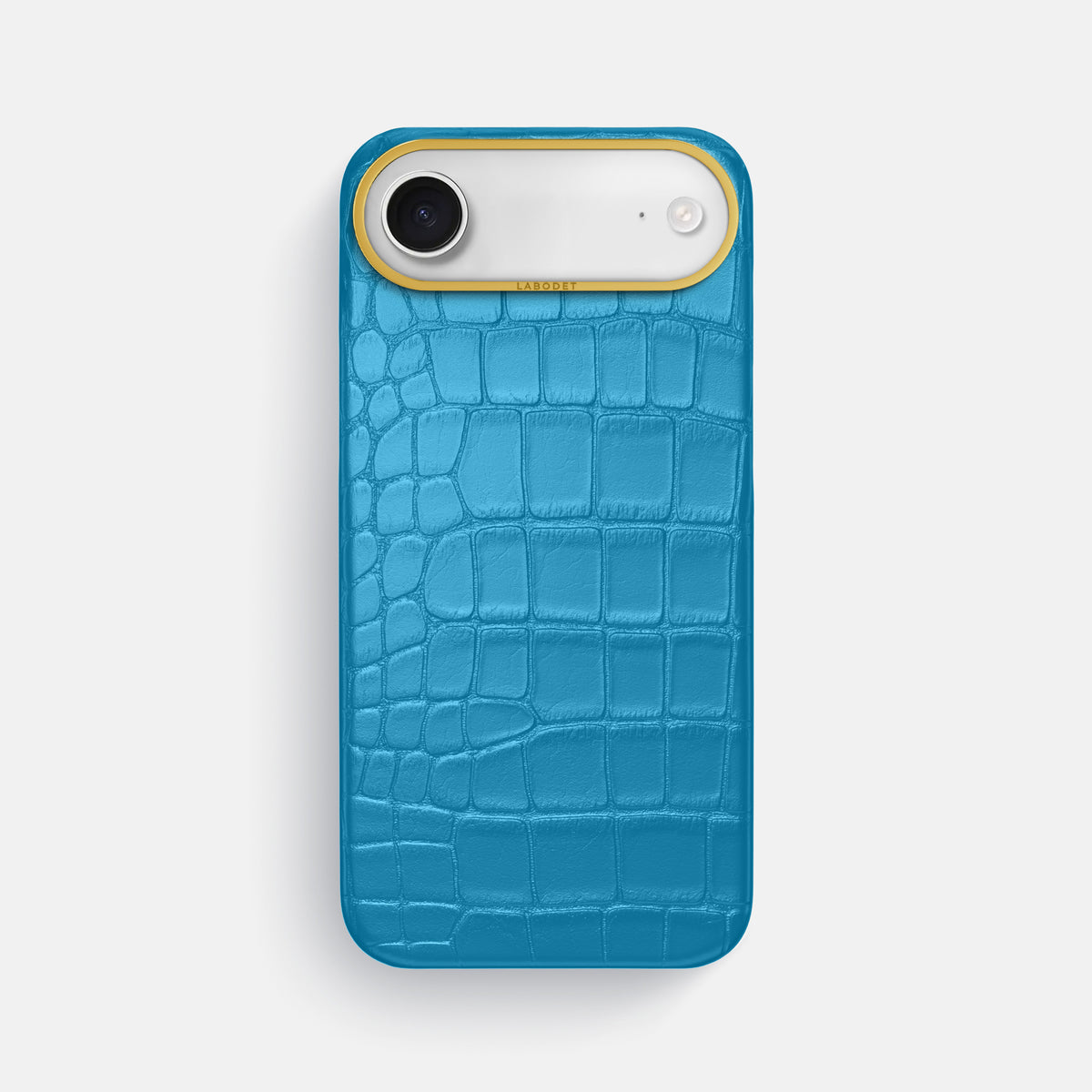 Classic Case For iPhone 17 Air In Alligator -1 | Curaçao-Blue-Gold