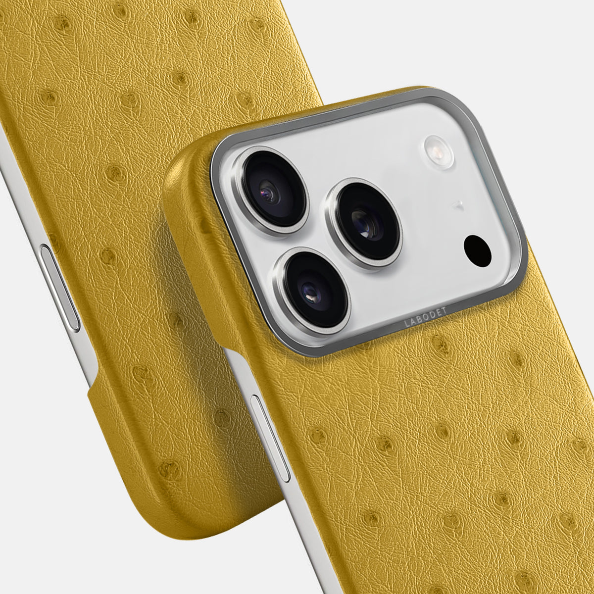 Classic Case For iPhone 17 Pro In Ostrich -6 | Gold-Steel