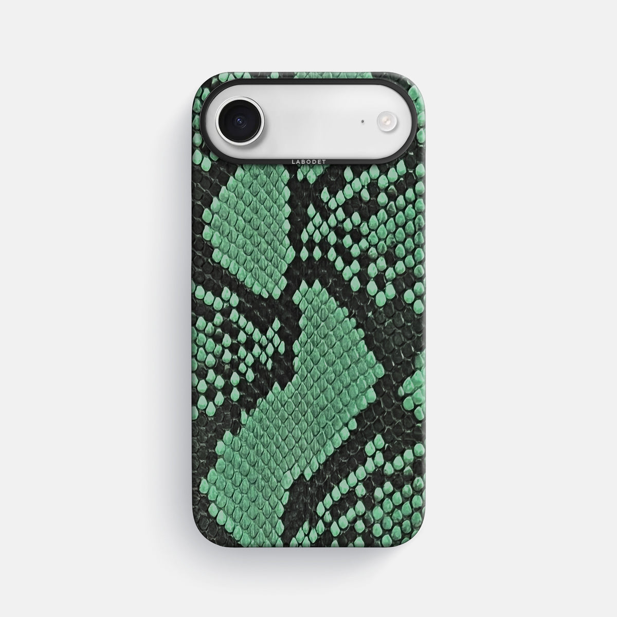 Classic Case For iPhone 17 Air In Deluxe Python -1 | Forest-Green-Black