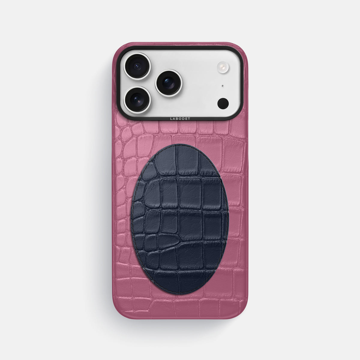 Classic Case With Oval For iPhone 17 Pro Max In Alligator -1 | Pink-Lagoon-Black
