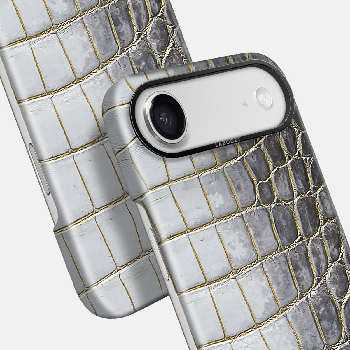 Classic Case For iPhone 17 Air In Himalayan Crocodile -5 | Gold-Black