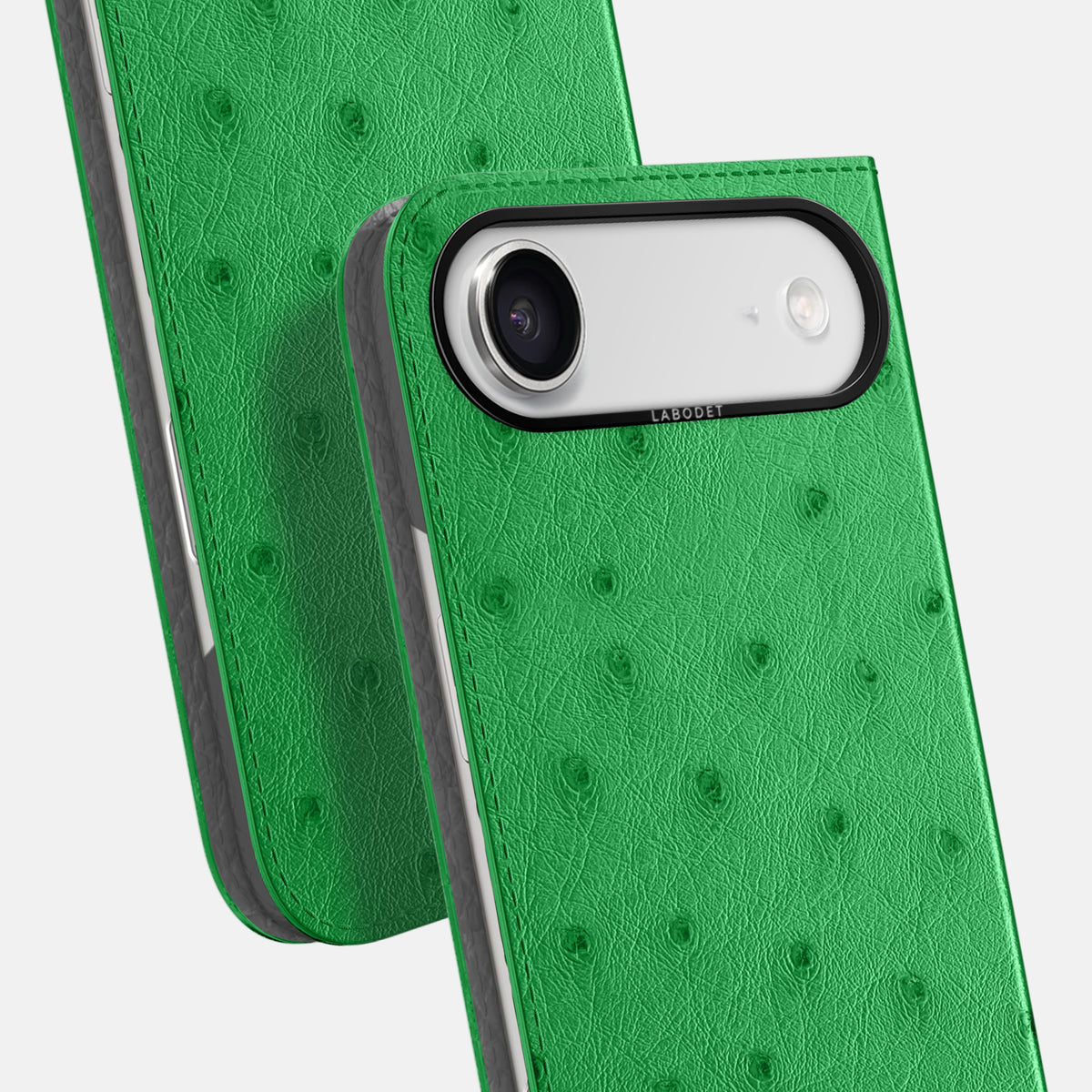 Folio Case For iPhone 17 Air In Ostrich -5 | Kentucky-Green-Black