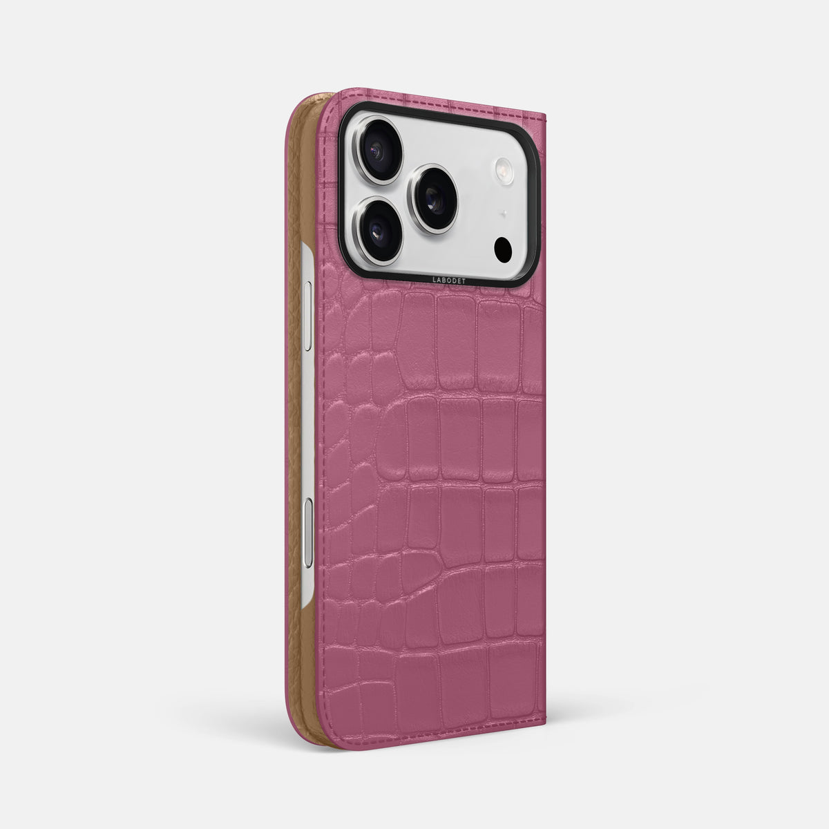 Folio Case For iPhone 17 Pro Max In Alligator -1 | Pink-Lagoon-Black
