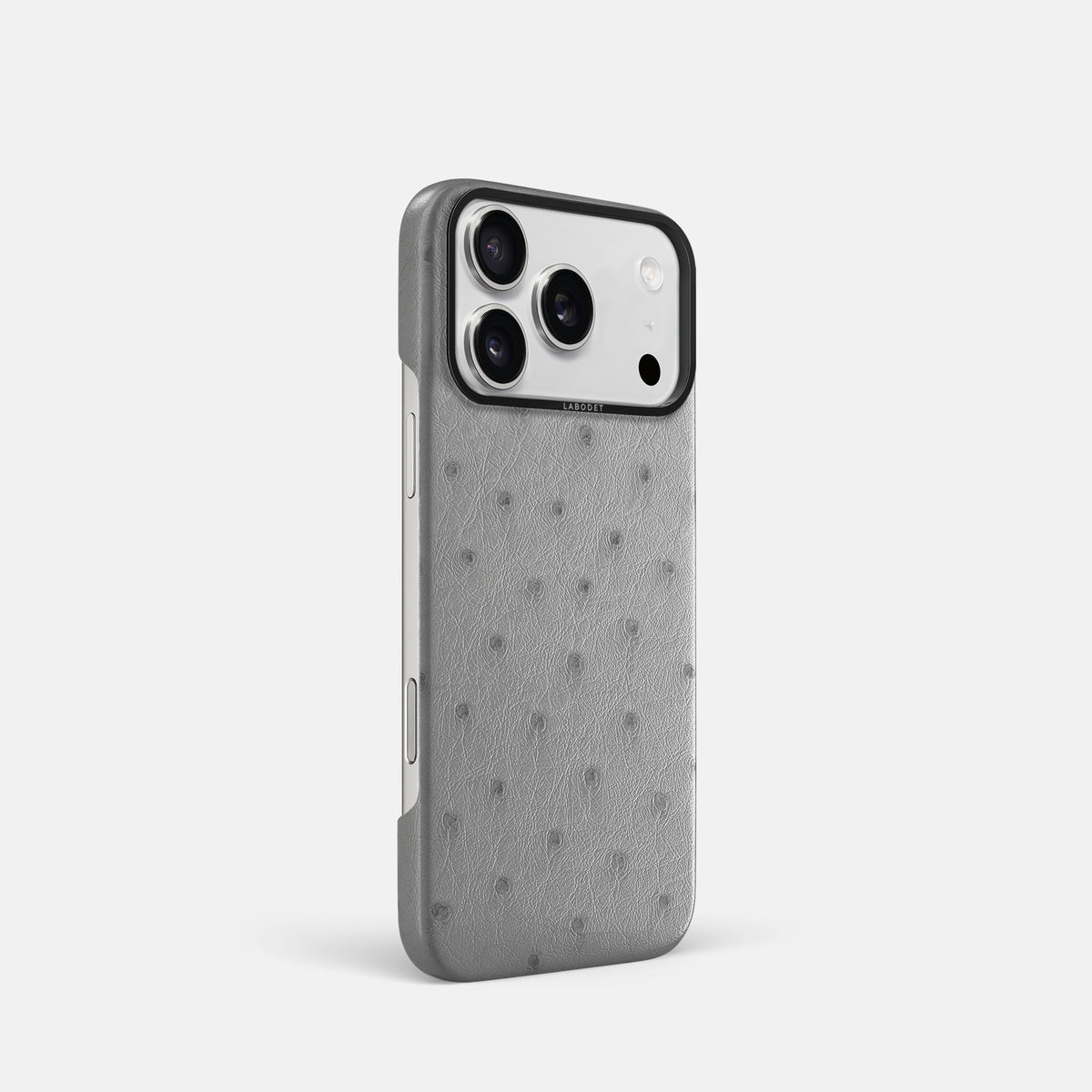 Classic Case For iPhone 17 Pro In Ostrich -2 | Silver-Black