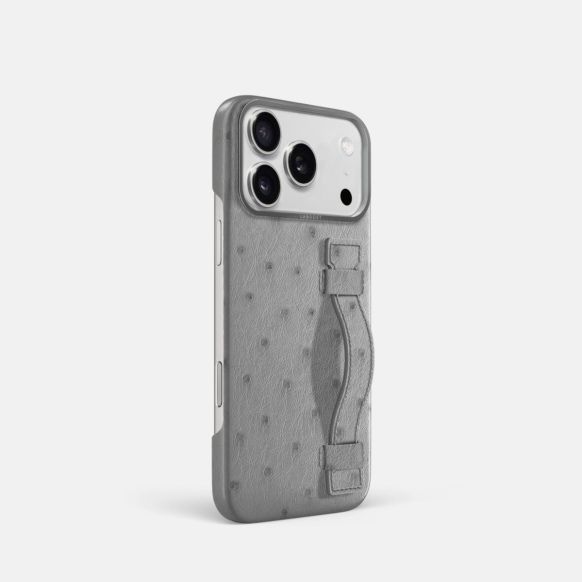 Handle Case For iPhone 17 Pro In Ostrich -2 | Silver-Steel