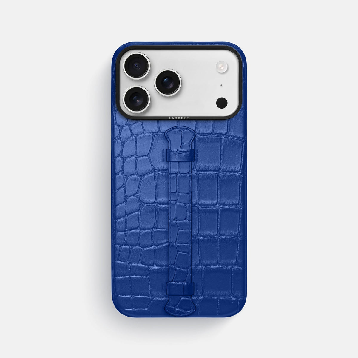 Center Handle For iPhone 18 Pro Max In Alligator -1 | Royal-Blue-Black
