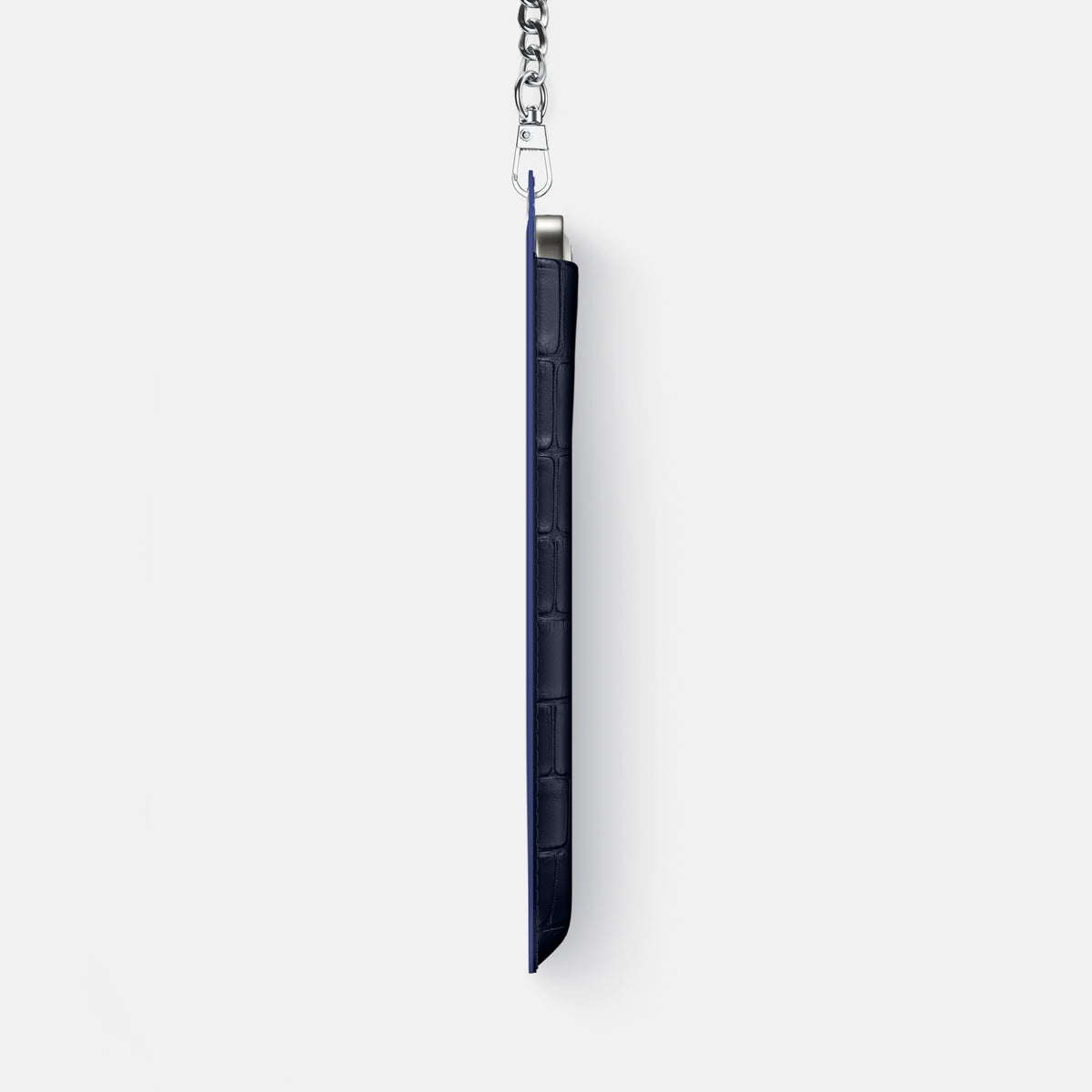 Crossbody Bag For iPhone 17 Pro In Alligator -4 | Navy-Blue-Steel