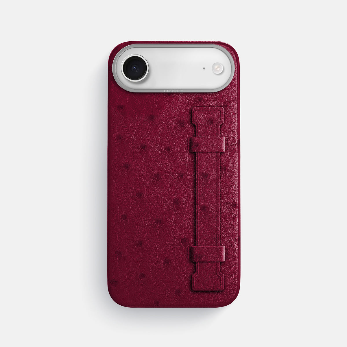 Handle Case For iPhone 17 Air In Ostrich -1 | Bordeaux-Steel