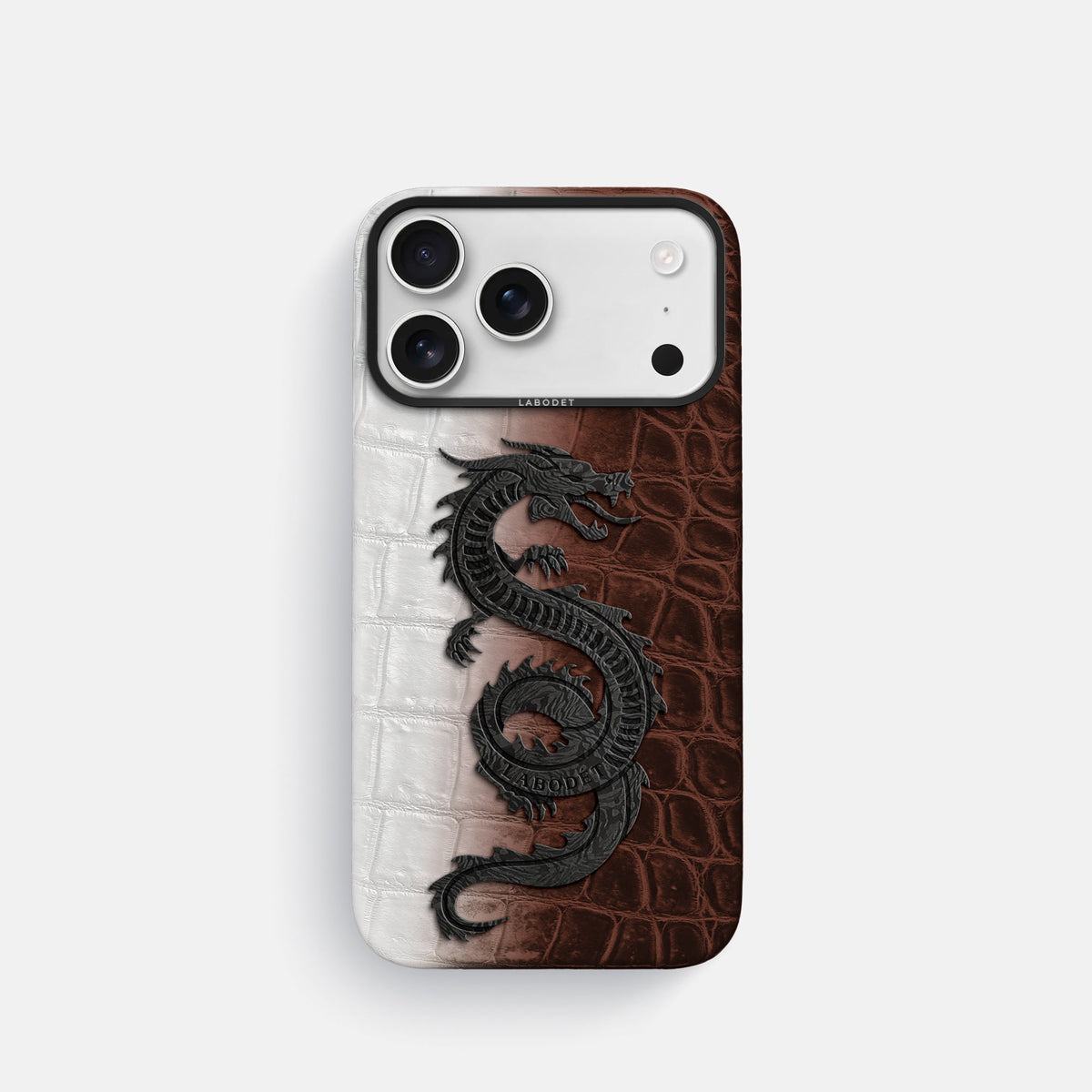 Classic Case With Carbon Dragon For iPhone 17 Pro In Himalayan Crocodile