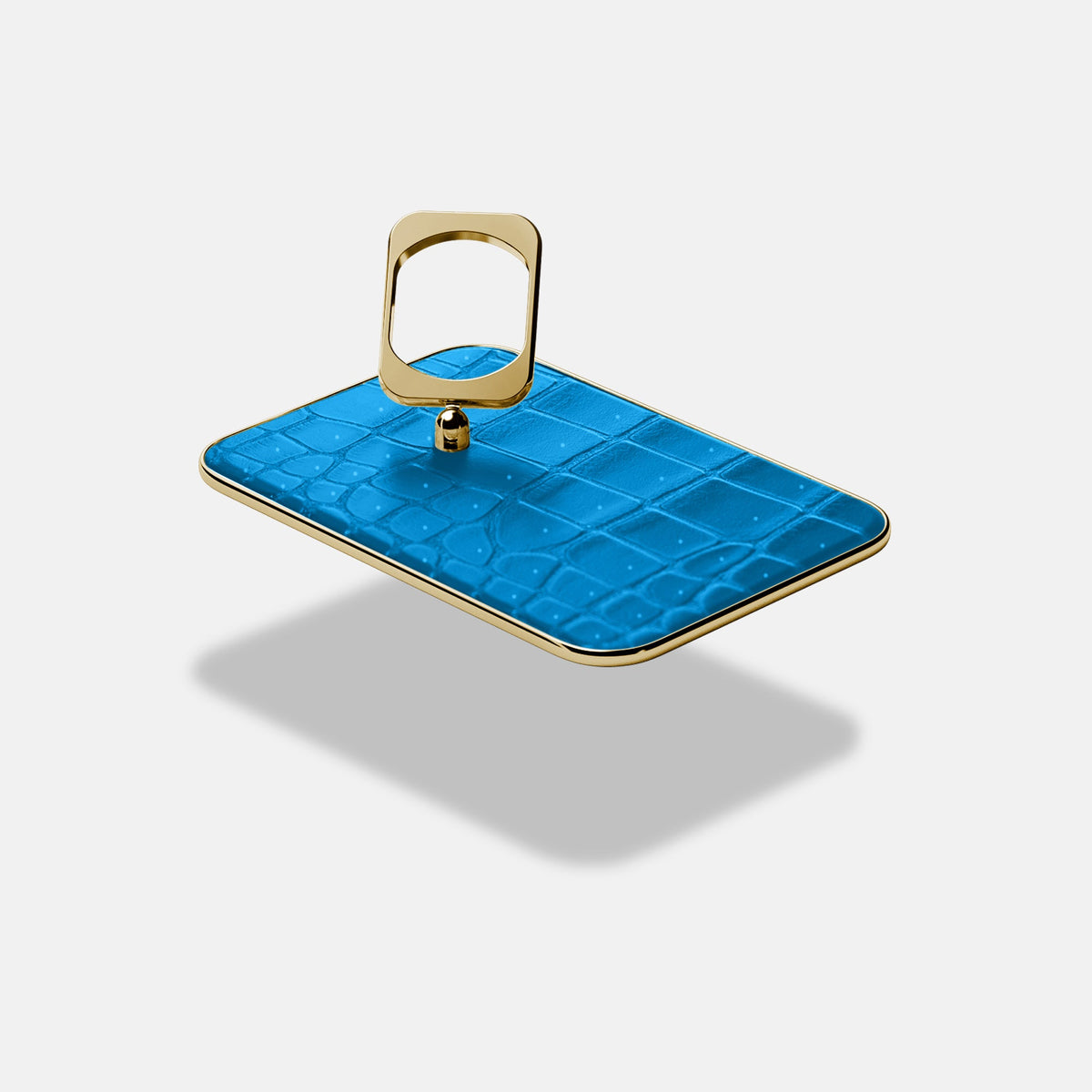 MagSafe Ring For iPhone 18 Pro Max In Porosus Crocodile -4 | Blue-Lagoon-Gold