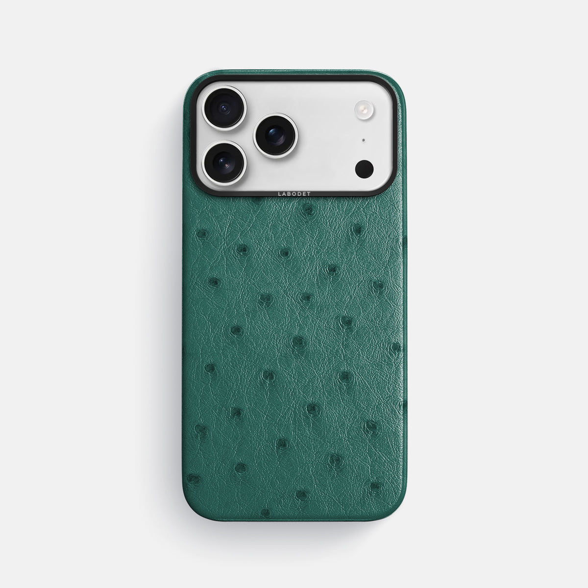 Classic Case For iPhone 17 Pro Max In Ostrich -1 | Forest-Green-Black