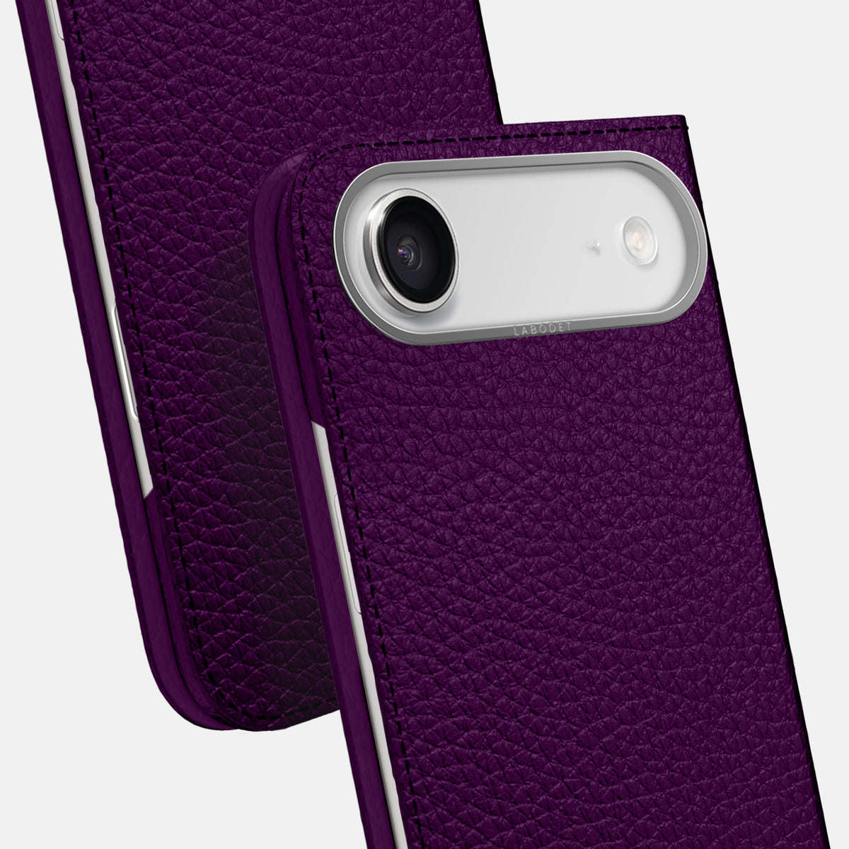Folio Case For iPhone 17 Air In Calf -5 | Violet-Steel