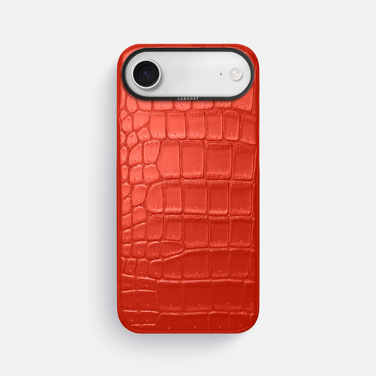 Classic Case For iPhone 17 Air In Porosus Crocodile -1 | Rust-Black