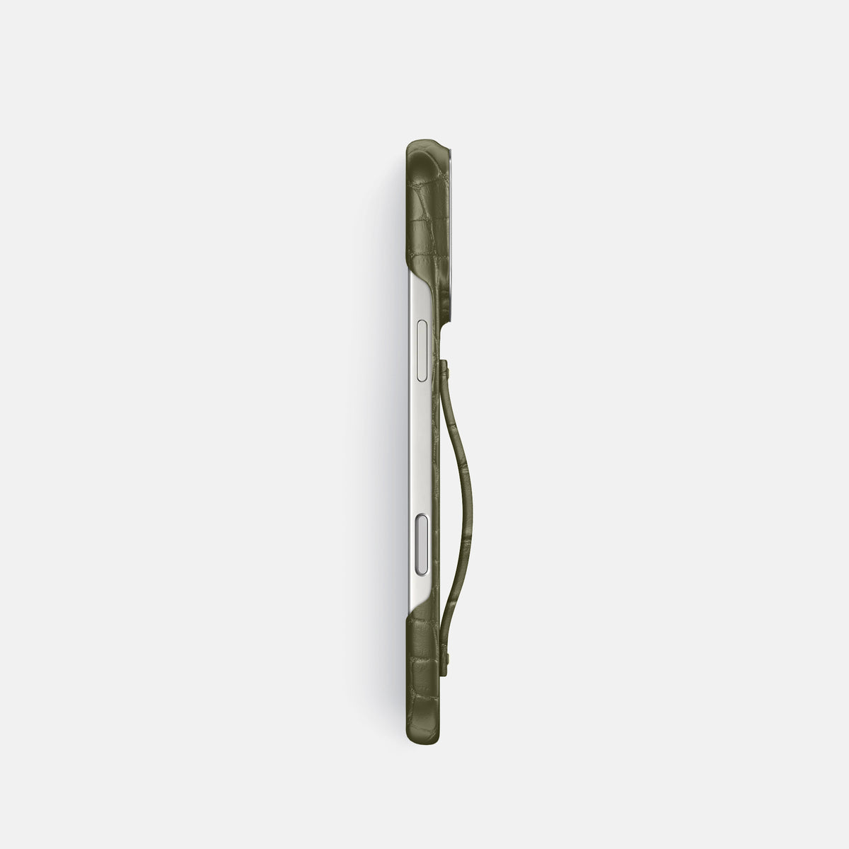 Finger Case For iPhone 17 Pro In Alligator -3 | Kaki-Green-Steel