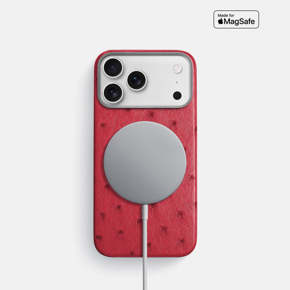 Classic Case For iPhone 18 Pro In Ostrich -5 | Red-Steel