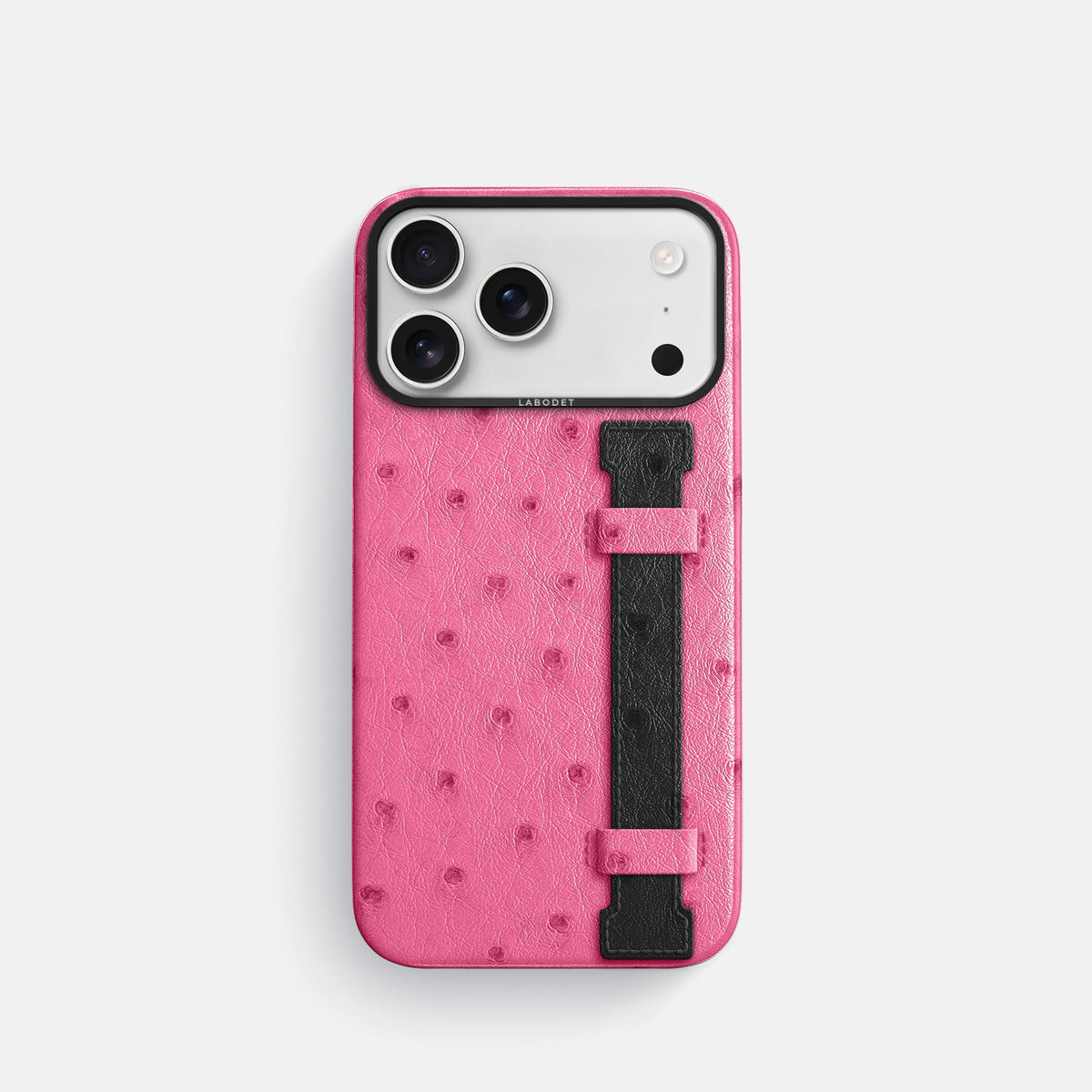 Handle Case Coloré For iPhone 18 Pro In Ostrich -1 | Pink-Black