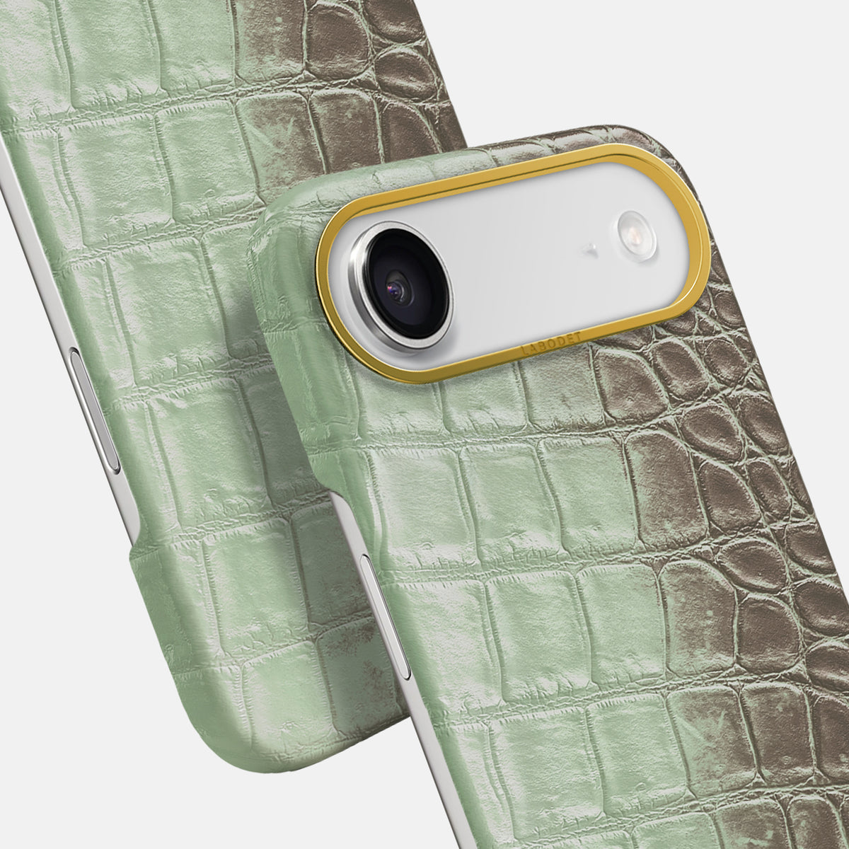 Classic Case For iPhone 17 Air In Himalayan Crocodile -5 | Pistachio-Gold