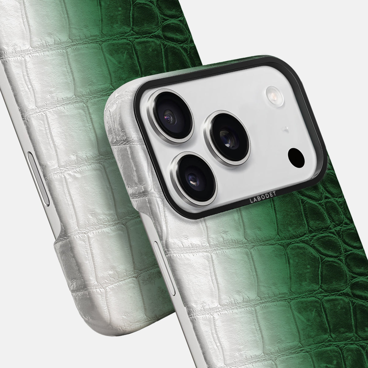 Classic Case For iPhone 18 Pro Max In Himalayan Crocodile -5 | Green-Black