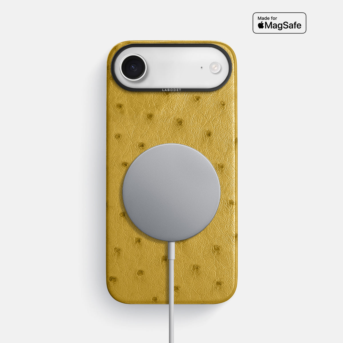 Classic Case For iPhone 17 Air In Ostrich -5 | Gold-Black